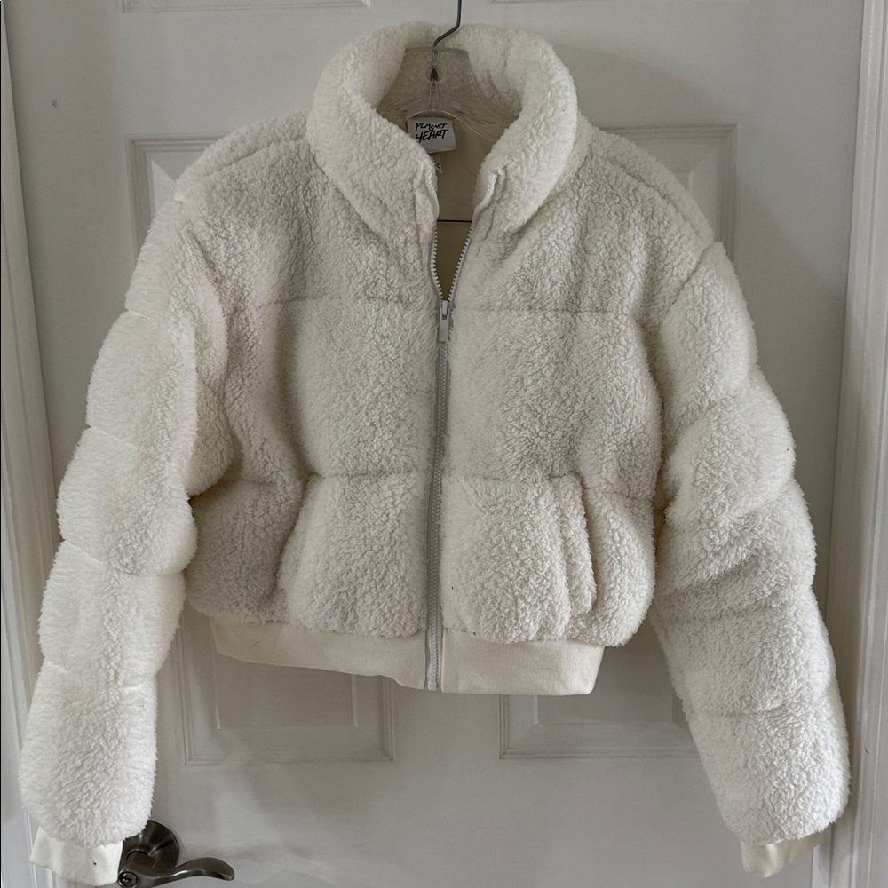 Women's White Puffer Jacket